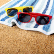 Beach Towels: Recycle the old before bringing in the new!